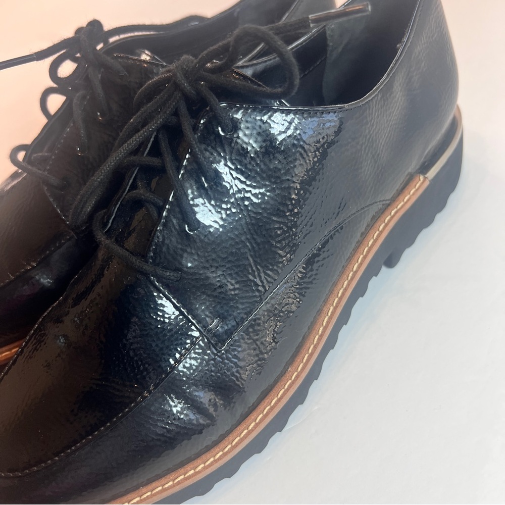 Franco Sarto Women’s Black Patent Lace-Up Oxford – Size 9M - Picture 10 of 10